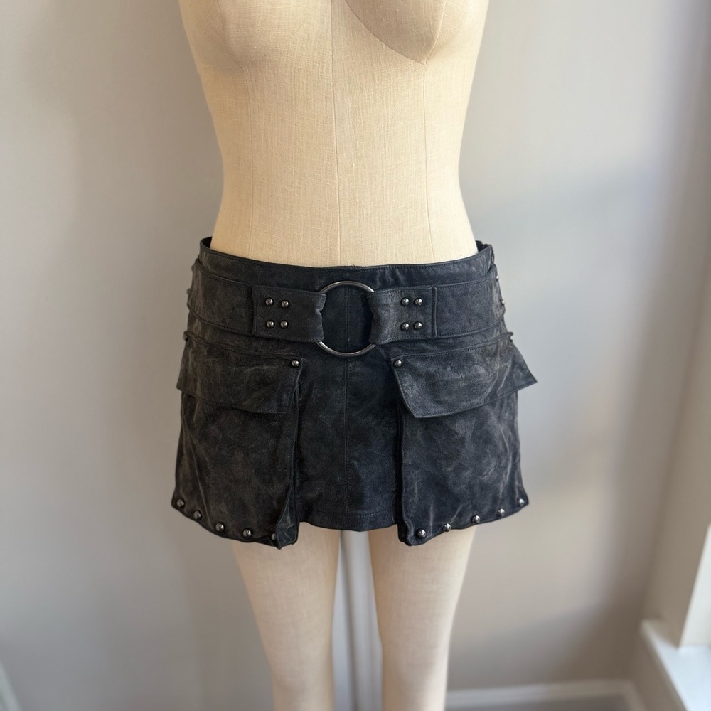Free People Suede skirt